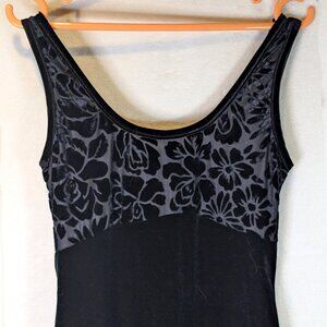 Black burned out long velvet floral design by Smart Set. Size 0